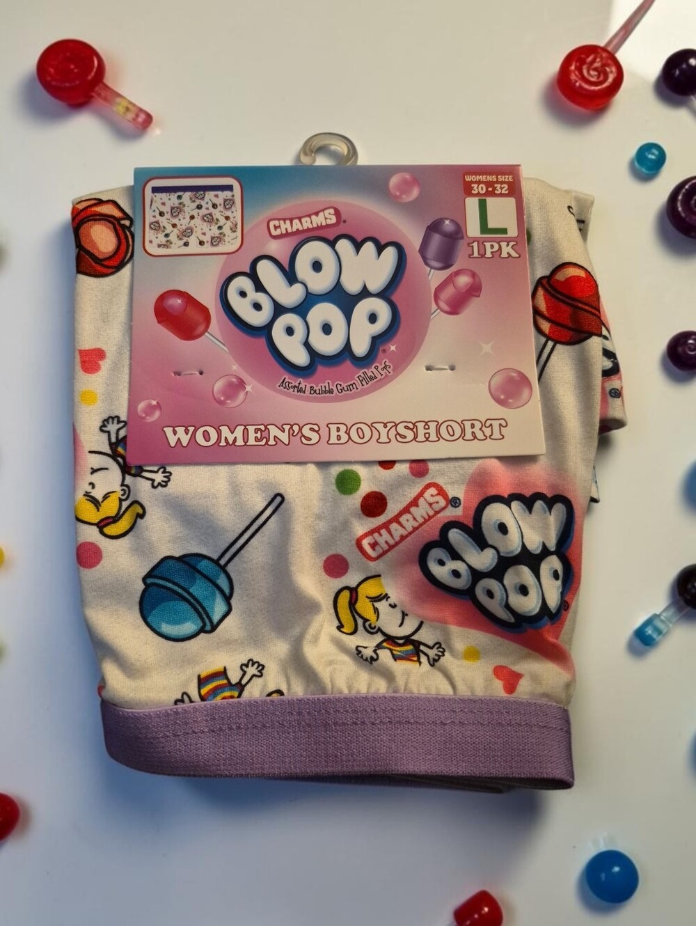 Charms Blow Pop Women's Boyshort Size Large (30-32)
